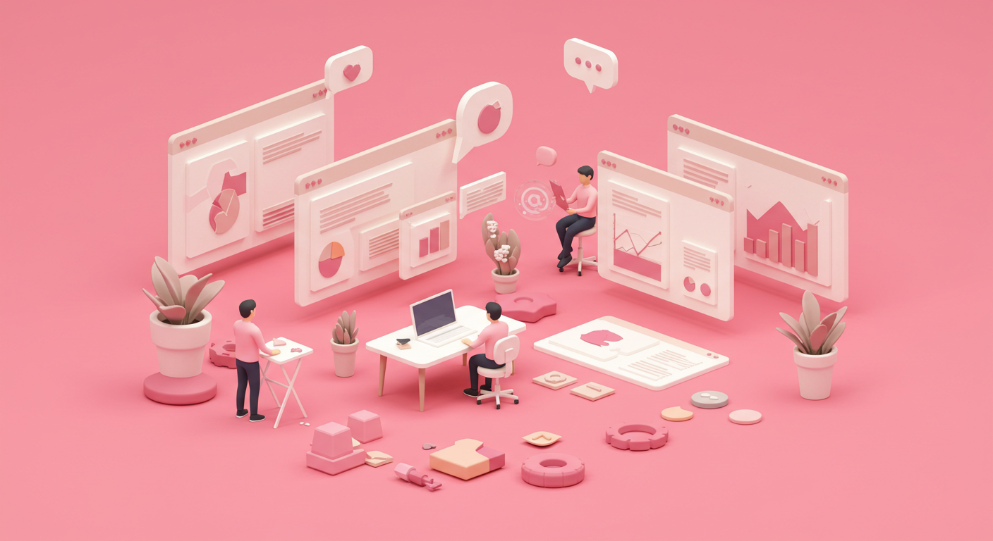 Sales team illustration